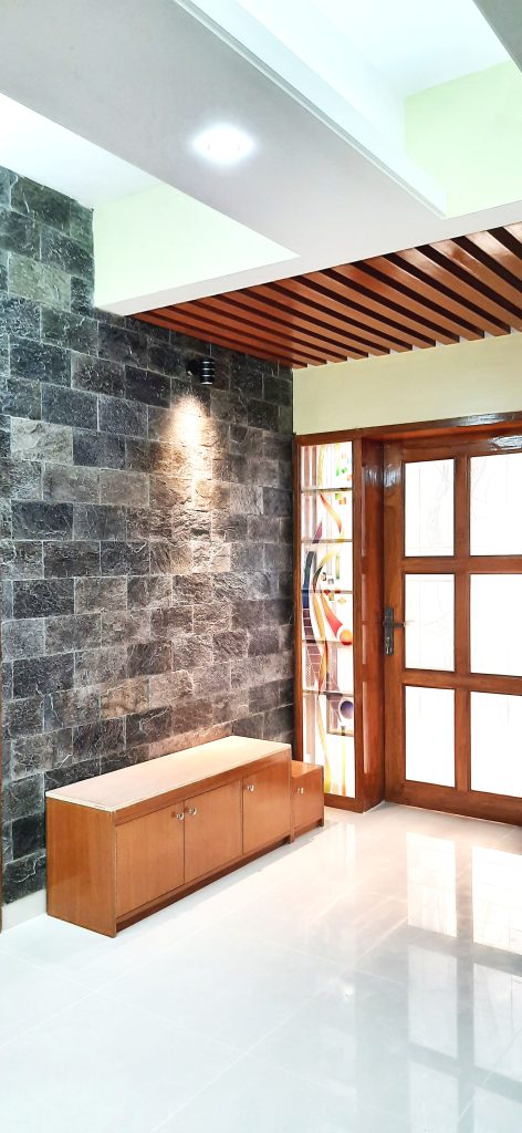 Home interior entry of living space
